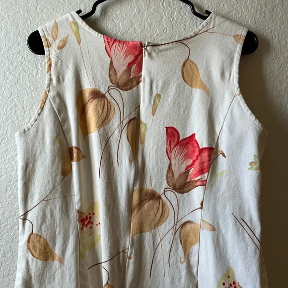 Floral Dress Job Career Y2K Vintage lily secretary fit shower minimalist classic - Picture 11 of 12